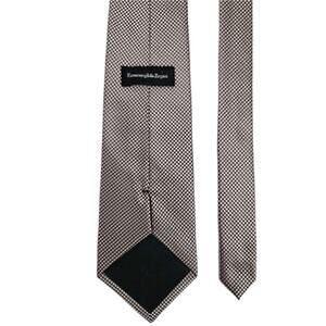 Ermenegildo Zegna Silk Tie Textured Basket Weave Bronze Champagne Italy Made